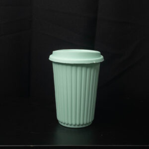 Vaso Termico PVC con Tapa Verde