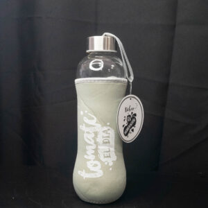 Botella de Vidrio con Funda Cemento