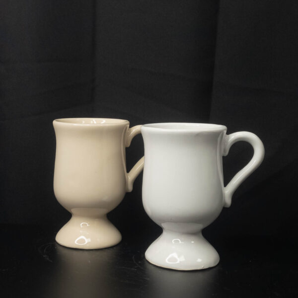Taza Copa Chocolatera Ceramica Blanca - Imagen 2