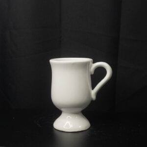 Taza Copa Chocolatera Ceramica Blanca