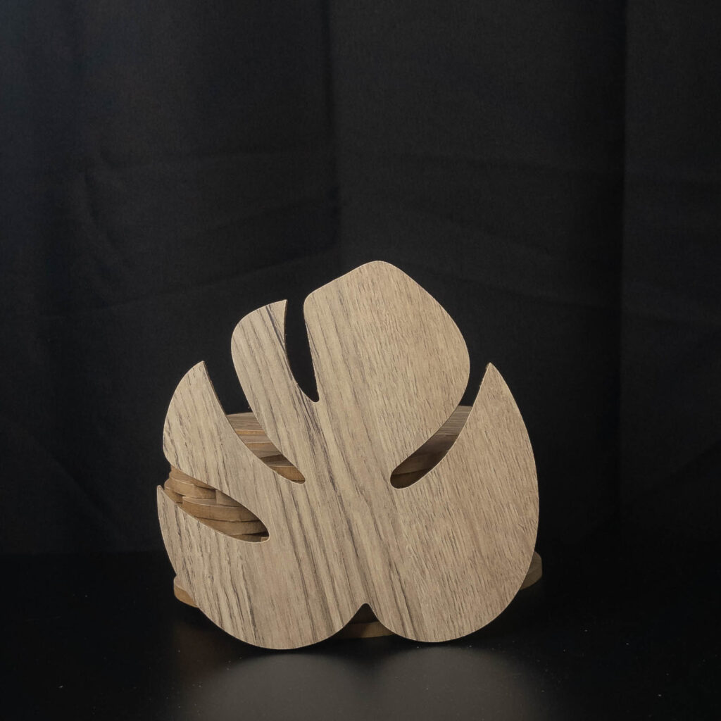 Apoya Vaso Monstera Melamina (Chico)