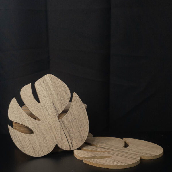 Apoya Vaso Monstera Melamina (Chico) - Imagen 2