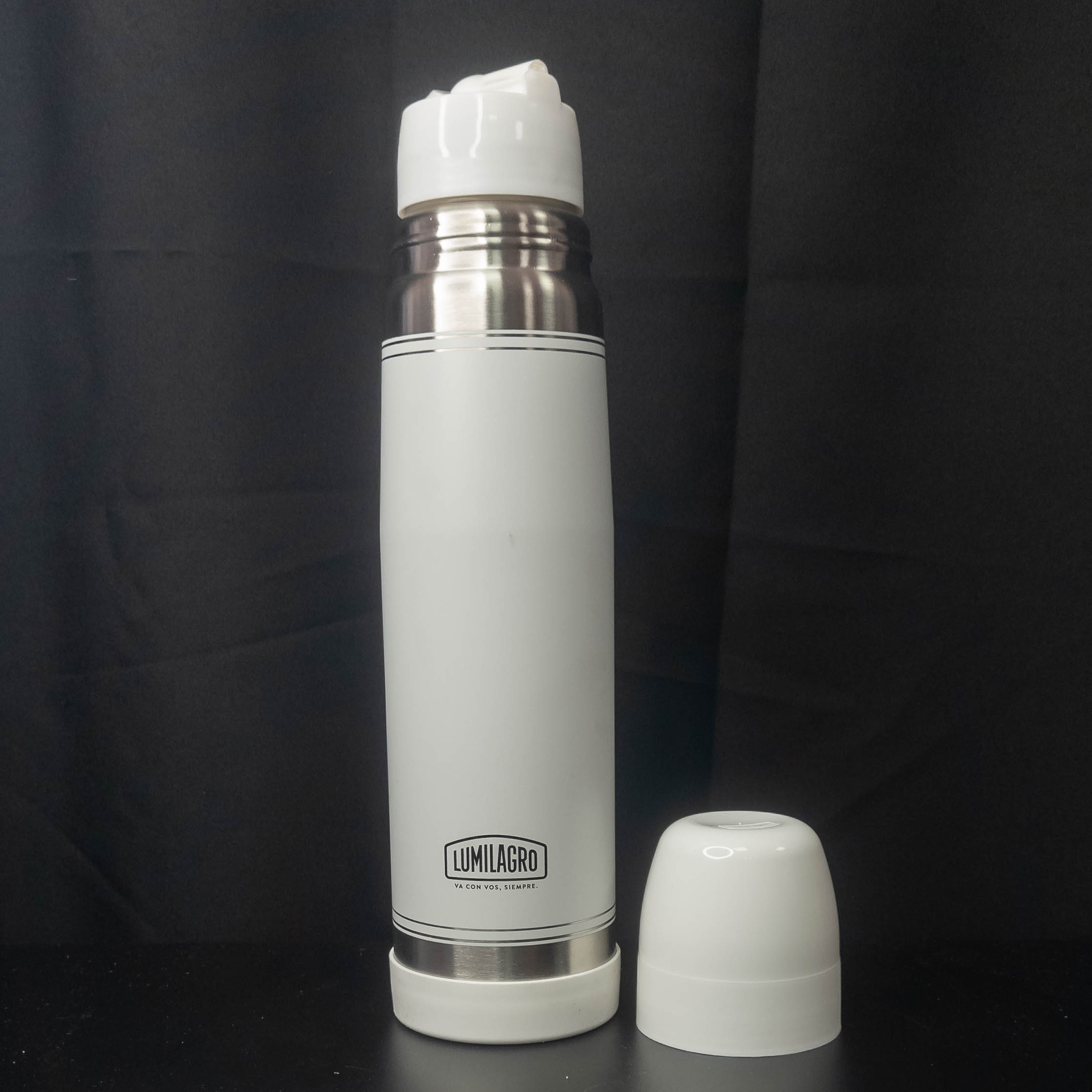 Termo Bala Lumilagro 1L Blanco - Imagen 2