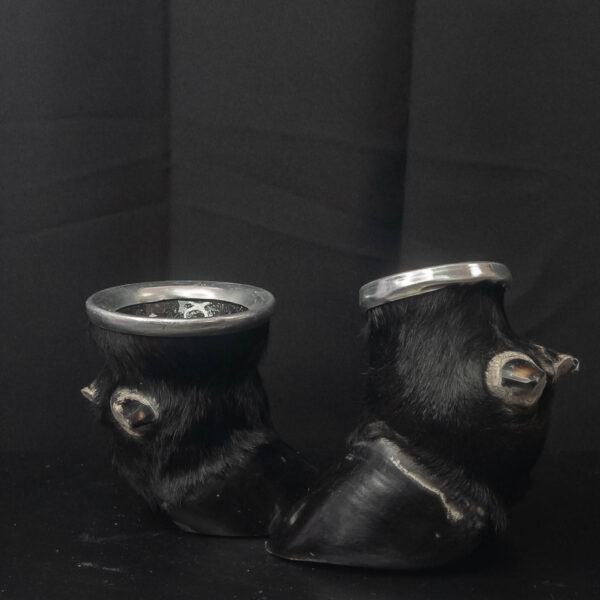 Mate Pezuña Vidrio Negro - Imagen 2