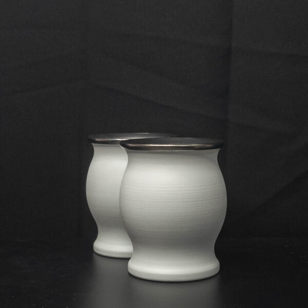 Mate Termico Simil Stanley Copita Blanco - Imagen 2