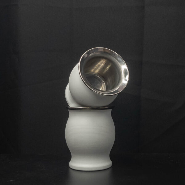 Mate Termico Simil Stanley Copita Blanco