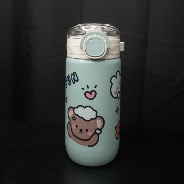 Botella Infantil Animalito Acero Celeste