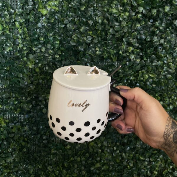 Taza HIPO de ceramica (tapa + cuchara) 430ml - Imagen 4
