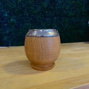 Mate algarrobo torpedo c virola de alpaka