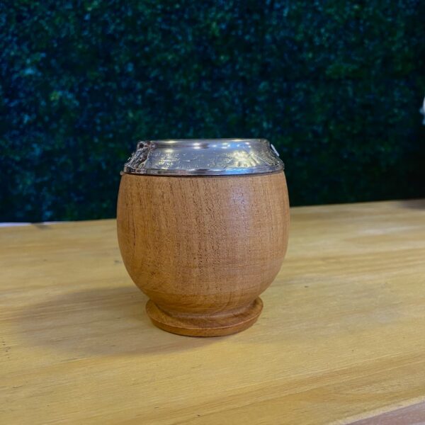 Mate algarrobo torpedo c virola de alpaka