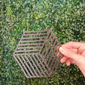 Posa vaso plastico hexagonal