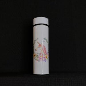 Botella Térmica con Sensor Unicornio Blanco