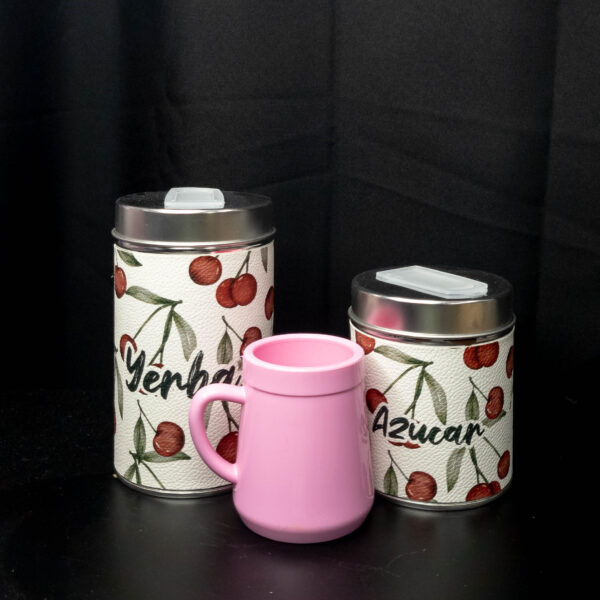 Kit Matero Lata Rosa - Imagen 2