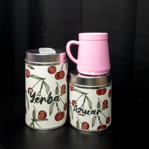 Kit Matero Lata Rosa