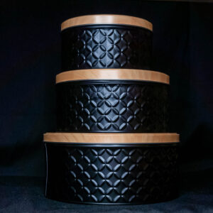 Set de Latas Negras - 3 Piezas