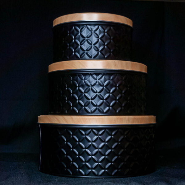 Set de Latas Negras - 3 Piezas