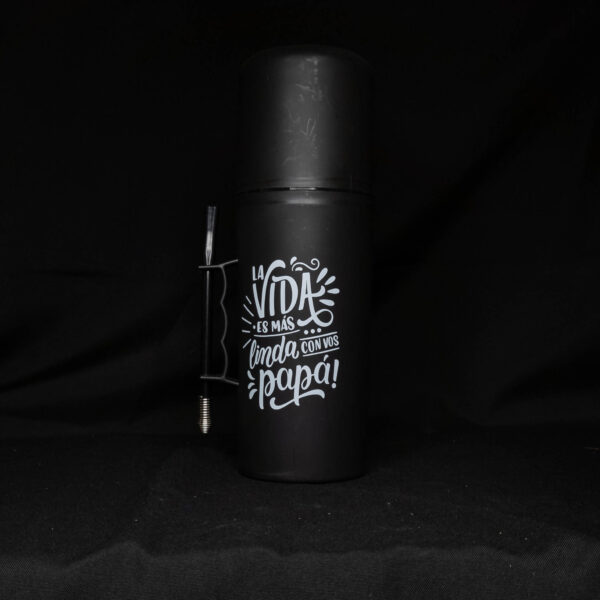 Mate Listo Plastico Negro (Papá)