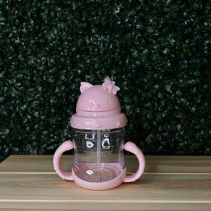 Vaso Infantil Kitty Plástico Rosada