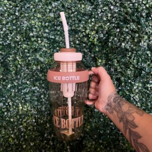 Vaso "Ice bottle" manija y sorbete acrilico