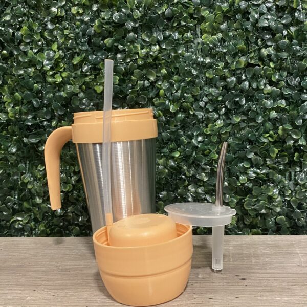 Mate Listo Manija Ext. Aluminio Naranja - Imagen 2