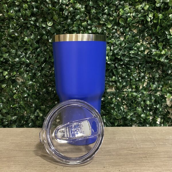 Vaso Termico Stainless Steel con Tapa Azul - Imagen 2