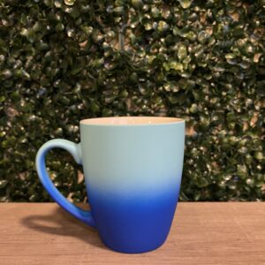 Taza Jarro Degrade Ceramica 350cc Azul