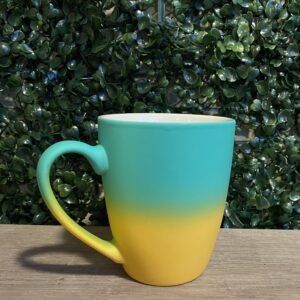 Taza Jarro Degrade Ceramica 350cc Verde
