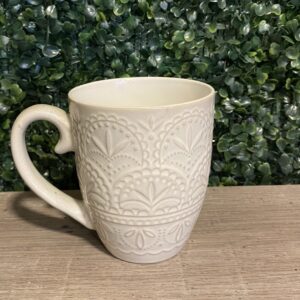 Taza Mug Diseño Relieves beige (cachemira)