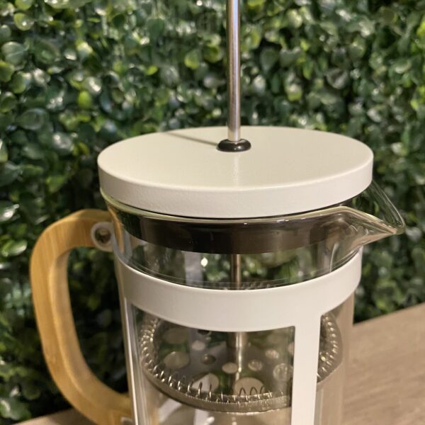 Cafetera Con embolo Vidrio color Blanco 800ml - Imagen 3