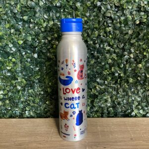 Botella diseño aluminio 500ml Cat love