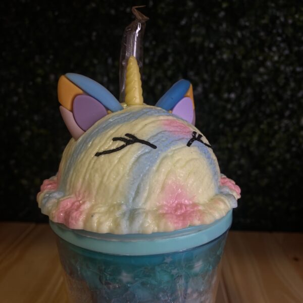 Vaso Unicornio Con Gel y Luz Led - Imagen 3