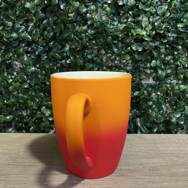 Taza Jarro Degrade Ceramica 350cc Naranja - Imagen 3
