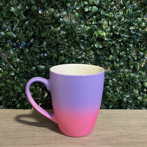 Taza Jarro Degrade Ceramica 350cc Lila