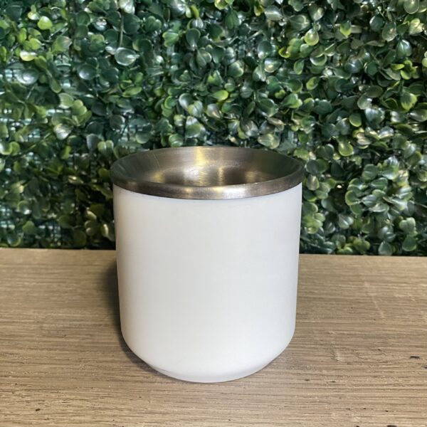 Mate de acero REUNATA blanco