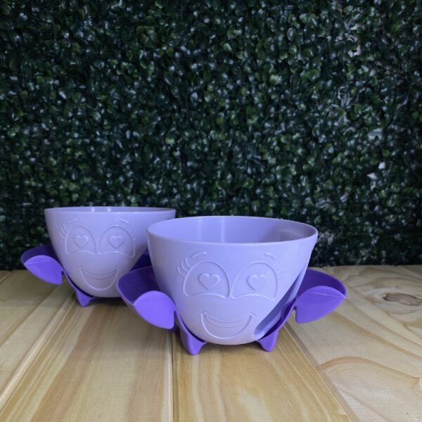 Taza Infantil Bety + Plato Lila