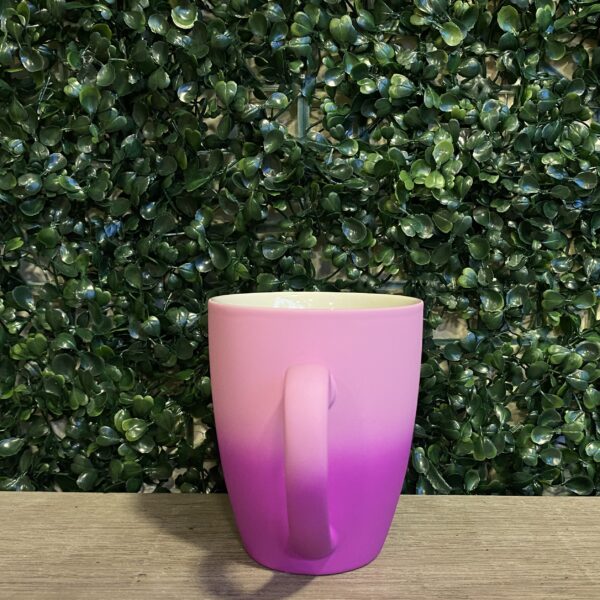 Taza Jarro Degrade Ceramica 350cc Rosa - Imagen 2