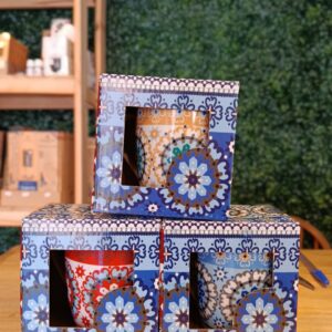 Taza etnica de cerámica