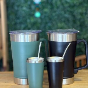 Set termolar + mate+ bombilla acero inox