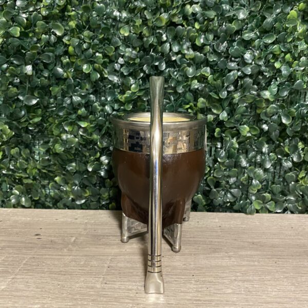 Bombilla Gruesa/Chata de Acero Inox