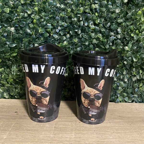 Vaso Coffe Plástico "Need my coffe"