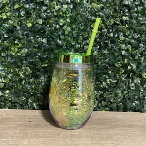 Vaso star oval verde