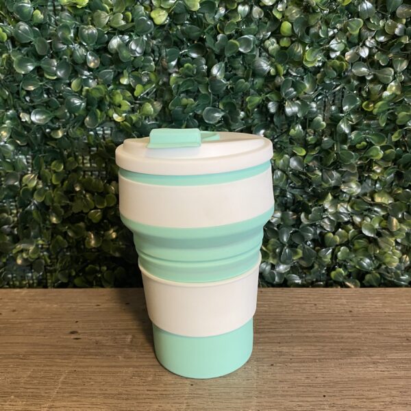 Vaso plegable de silicona aqua
