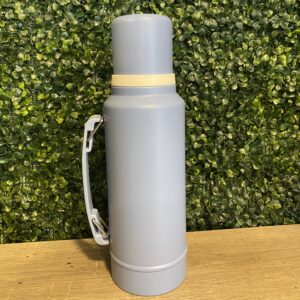Termo Vacuum Pot Acero 1L c/manija celeste