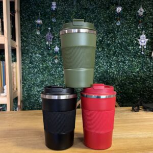 Vaso Térmico 380ml con Banda de Silicona