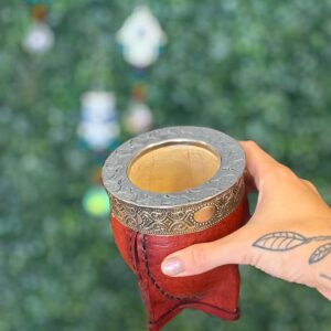 Mate imperial cincelado virola acero / alpaca