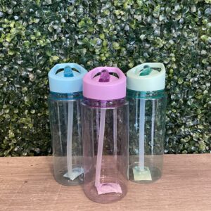 Botella plastica con pico 540ml pastel