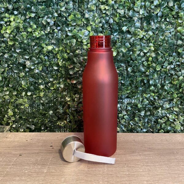 Botella plastica clasica roja 350cc - Imagen 2
