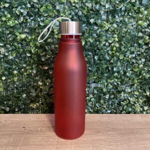 Botella plastica clasica roja 350cc