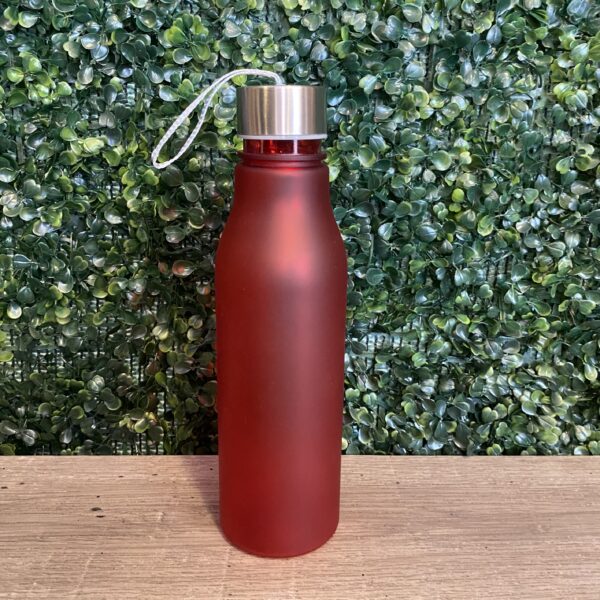 Botella plastica clasica roja 350cc