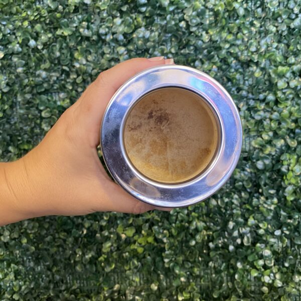 Mate imperial liso virola alpaca y acero - Imagen 3